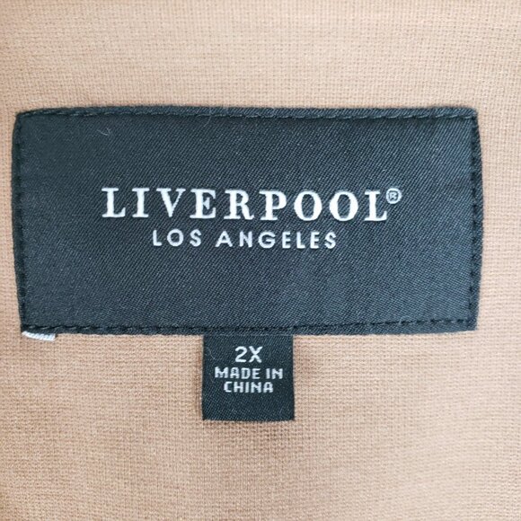 Liverpool Boyfriend Blazer With Princess Dart Maple Brown Open Front Ponte 2X - Picture 5 of 9